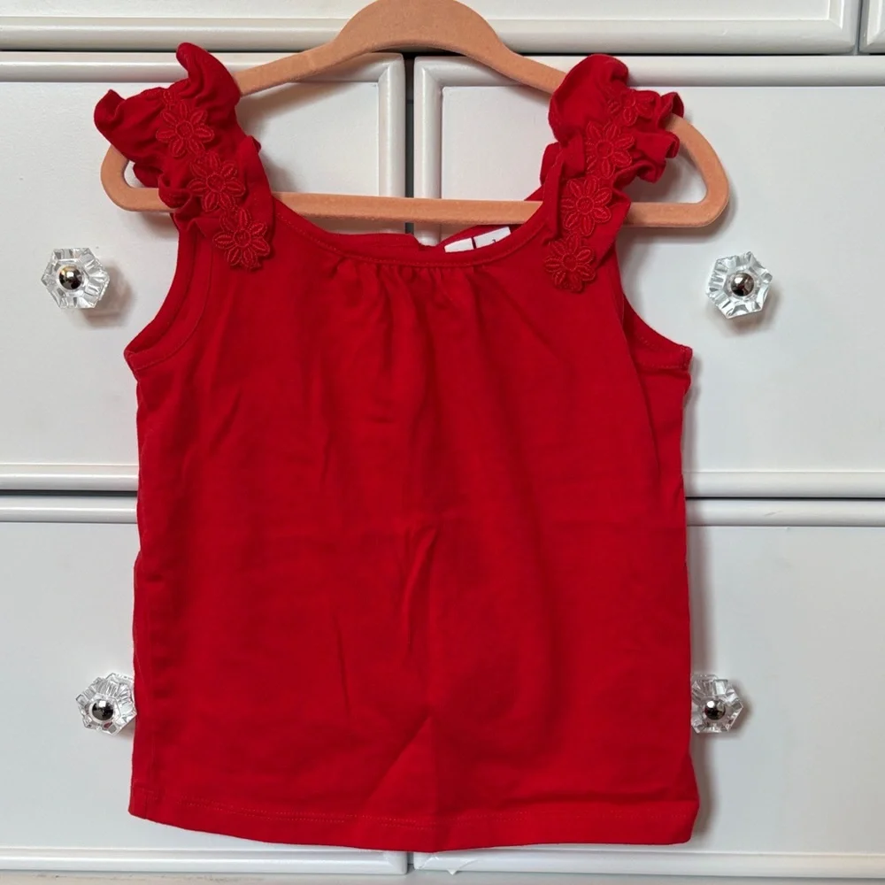 Janie and Jack Ruffle tank top - Picture 2 of 6